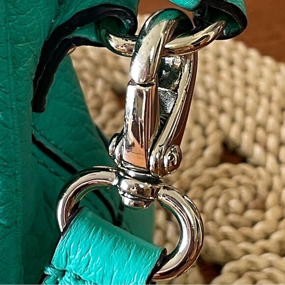 Kate Spade Leather Mini Carmen Southport Crossbody Shoulder Bag Turquoise Green - Picture 5 of 15